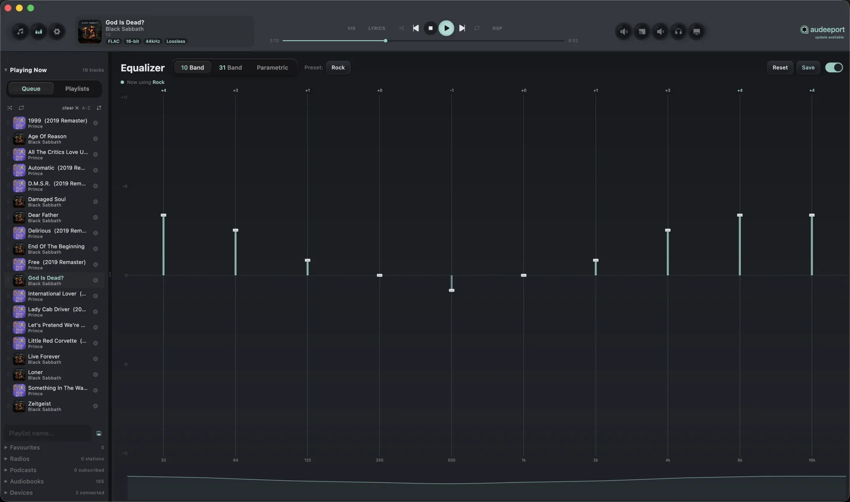 10-band graphic equalizer