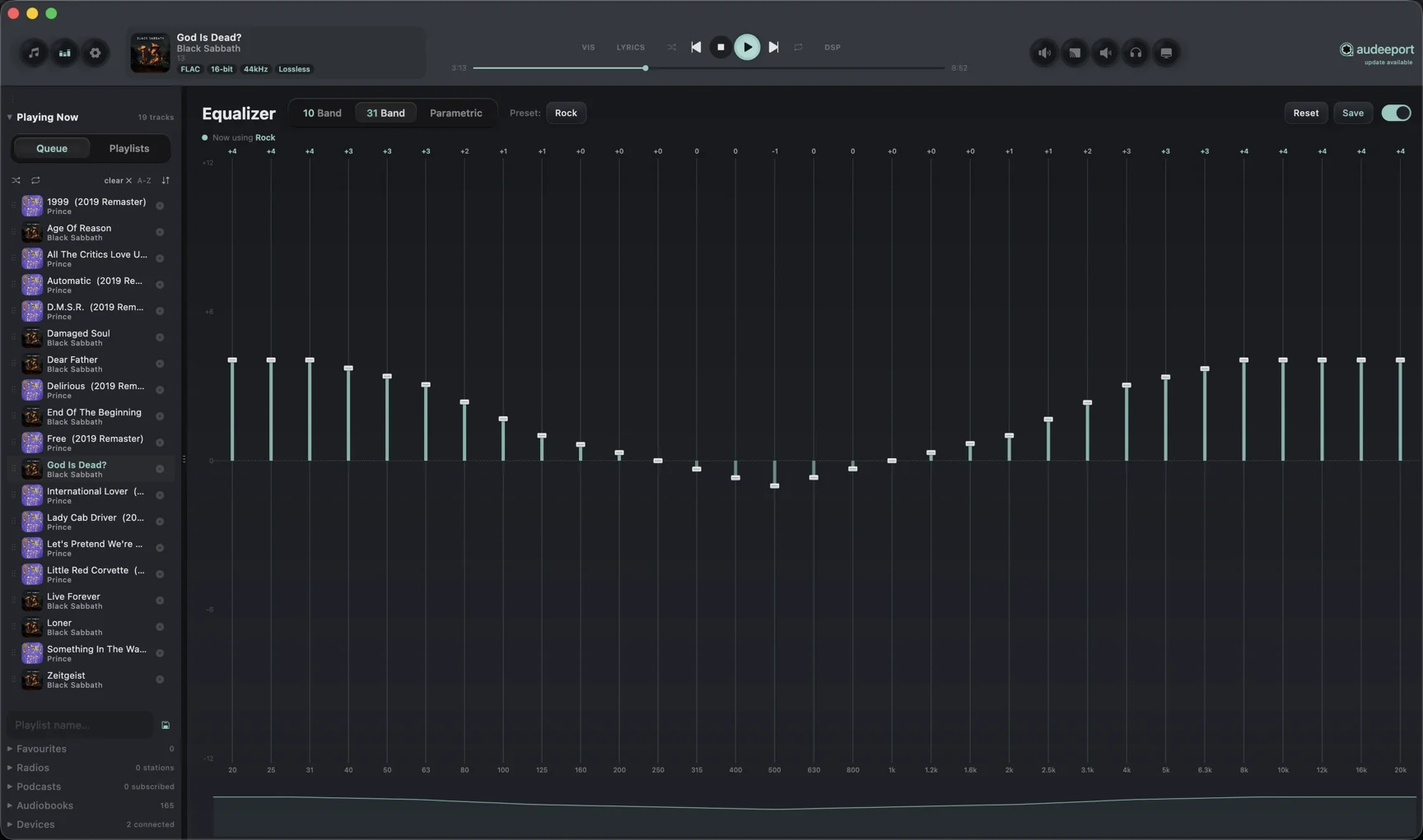 31-band graphic equalizer